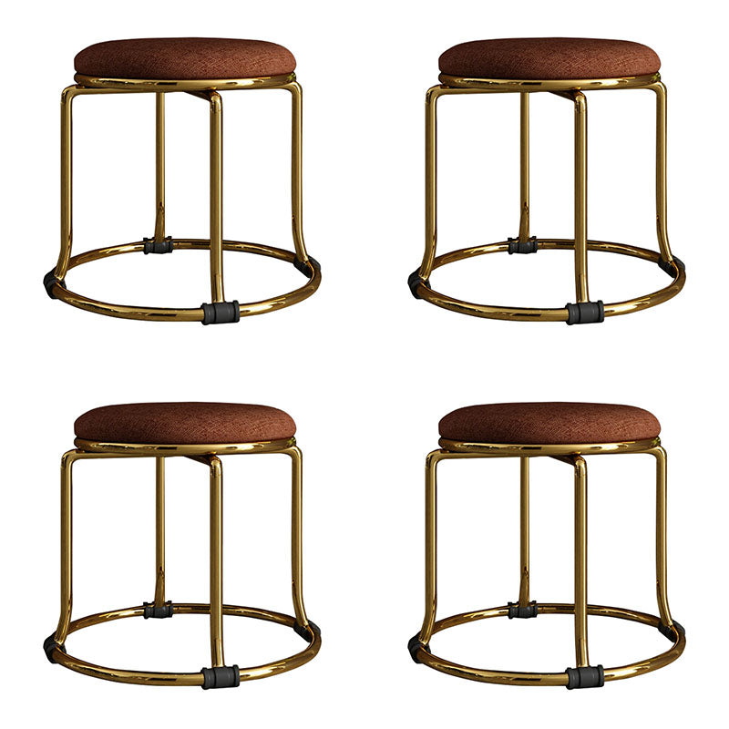 Fabric Standard Stool Modern Style Simple Household Round Stool