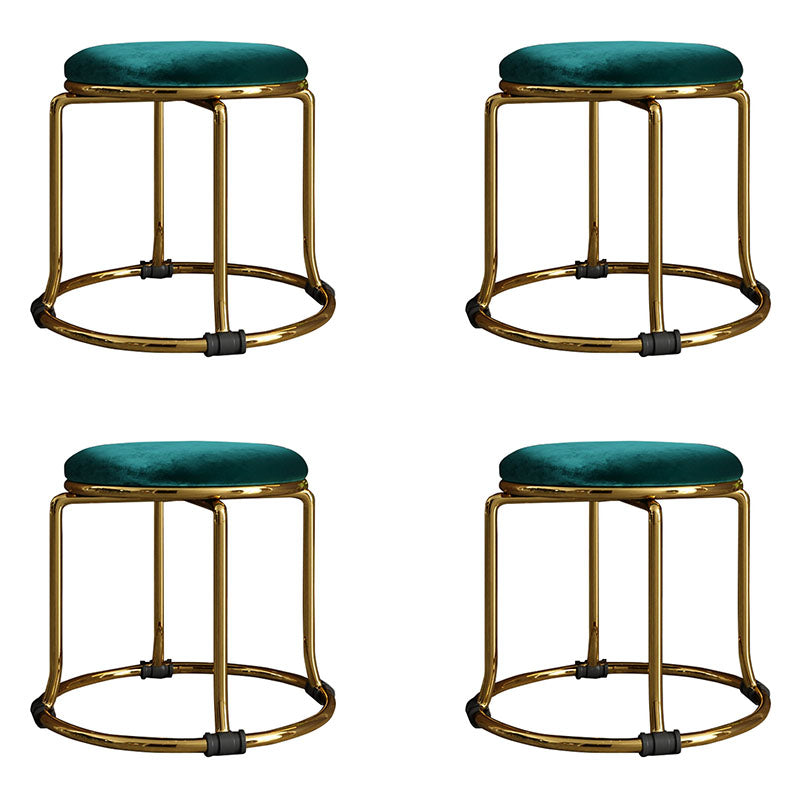 Fabric Standard Stool Modern Style Simple Household Round Stool