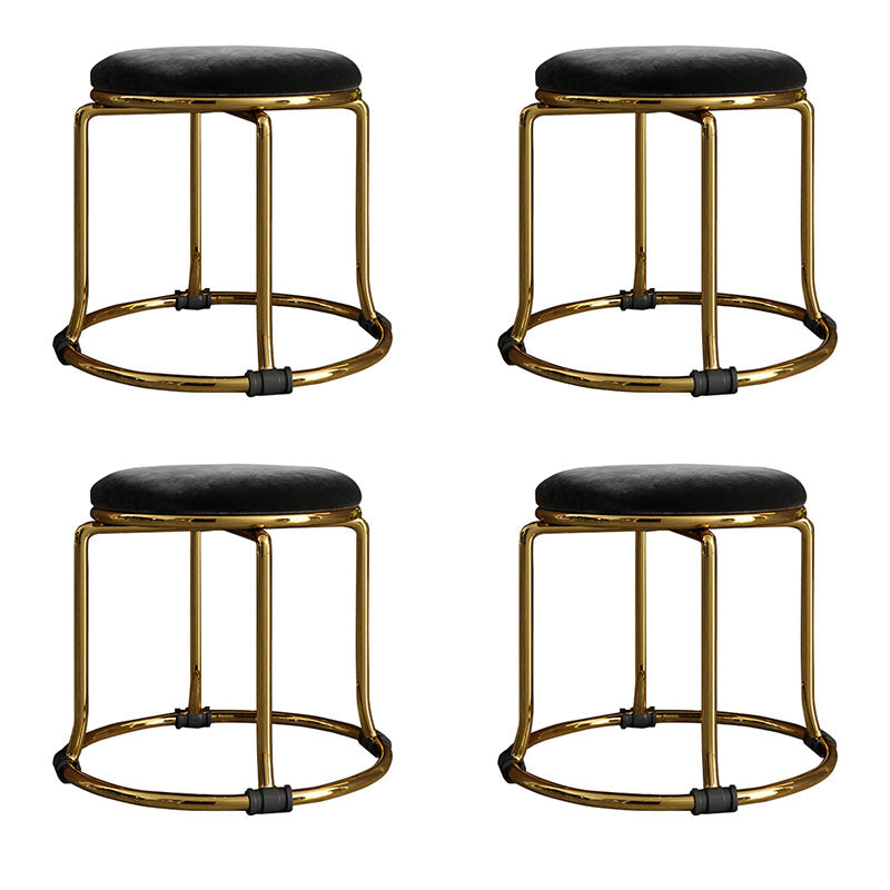 Fabric Standard Stool Modern Style Simple Household Round Stool