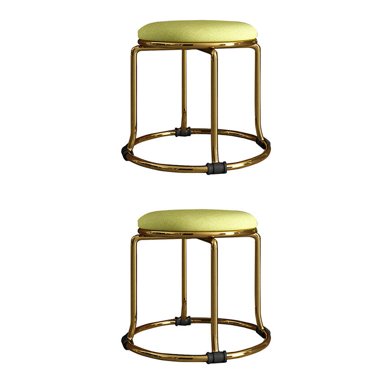 Fabric Standard Stool Modern Style Simple Household Round Stool