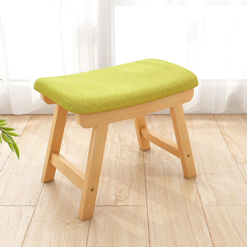 Cotton Standard Stool Modern Style Simple Household Rectangular Stool