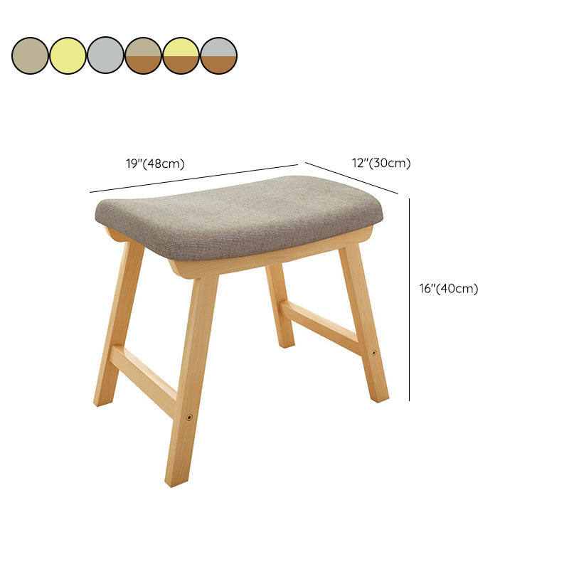 Cotton Standard Stool Modern Style Simple Household Rectangular Stool