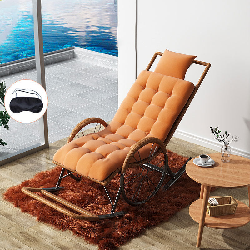 Contemporary Style Rocking Chair Rattan Rocking Chair for Leisure