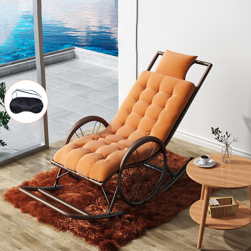 Contemporary Style Rocking Chair Rattan Rocking Chair for Leisure