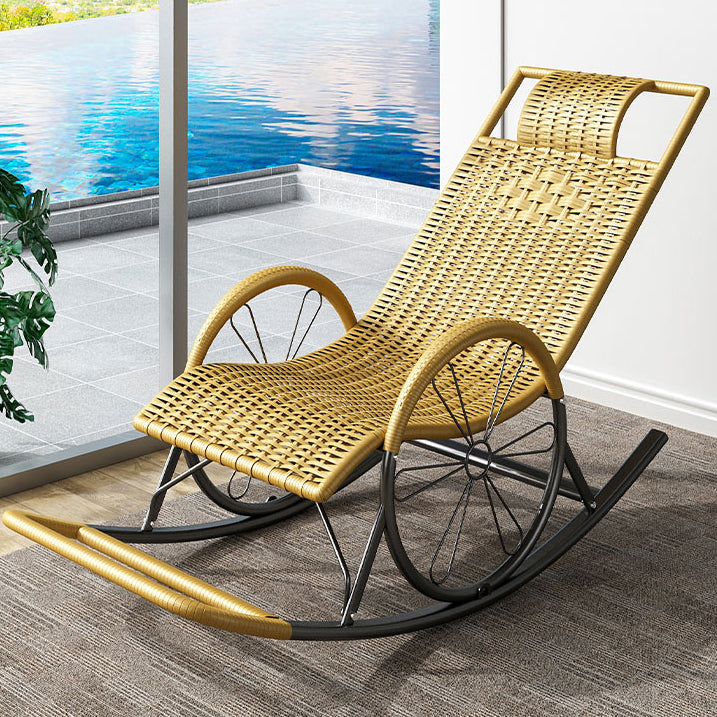 Contemporary Style Rocking Chair Rattan Rocking Chair for Leisure