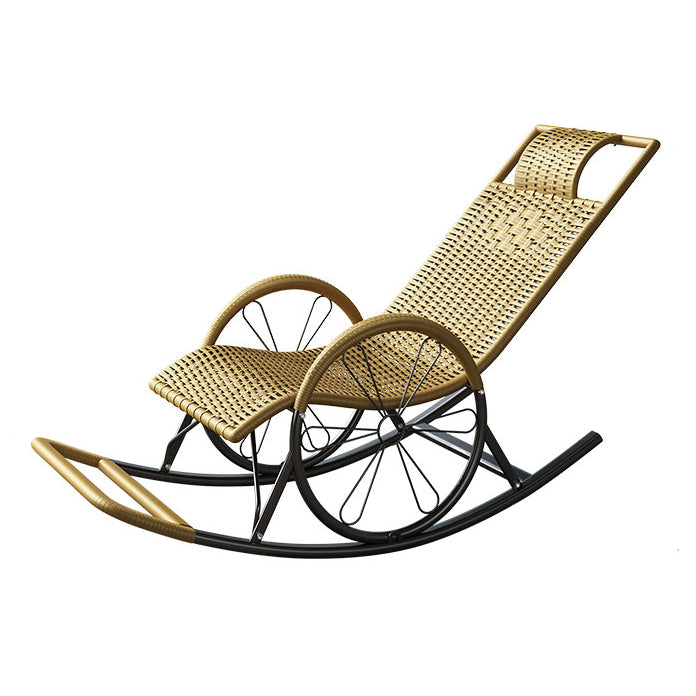 Contemporary Style Rocking Chair Rattan Rocking Chair for Leisure