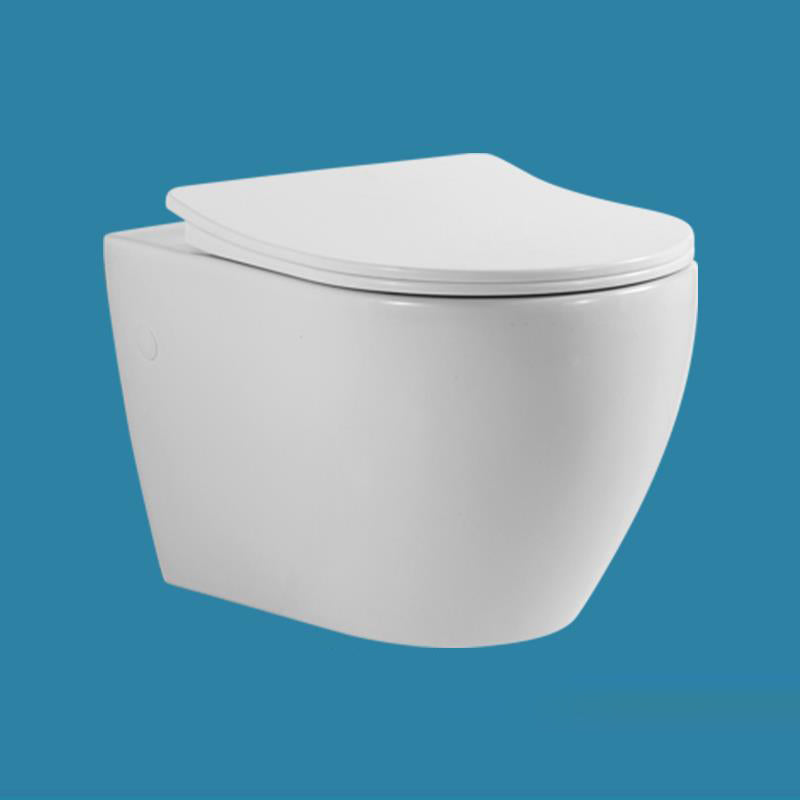 Modern Ceramic Flush Toilet Wall Mount White Urine Toilet for Washroom