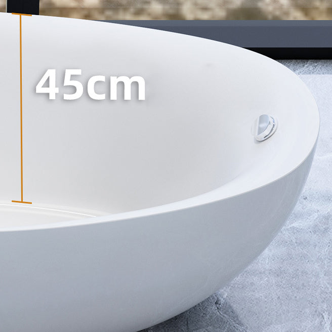 Modern Slipper Bathtub Freestanding Acrylic Soaking White Bath