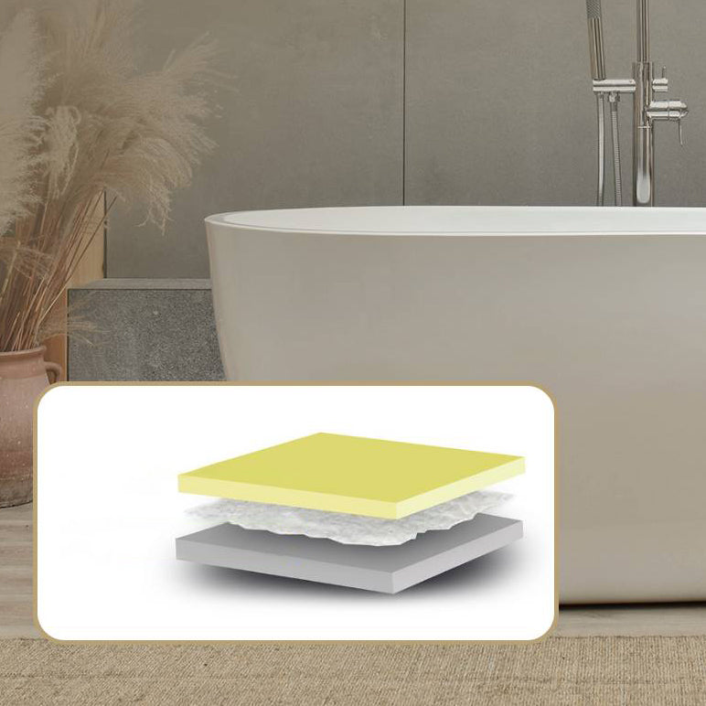 Center Modern Bathtub Freestanding Acrylic Soaking White Bath
