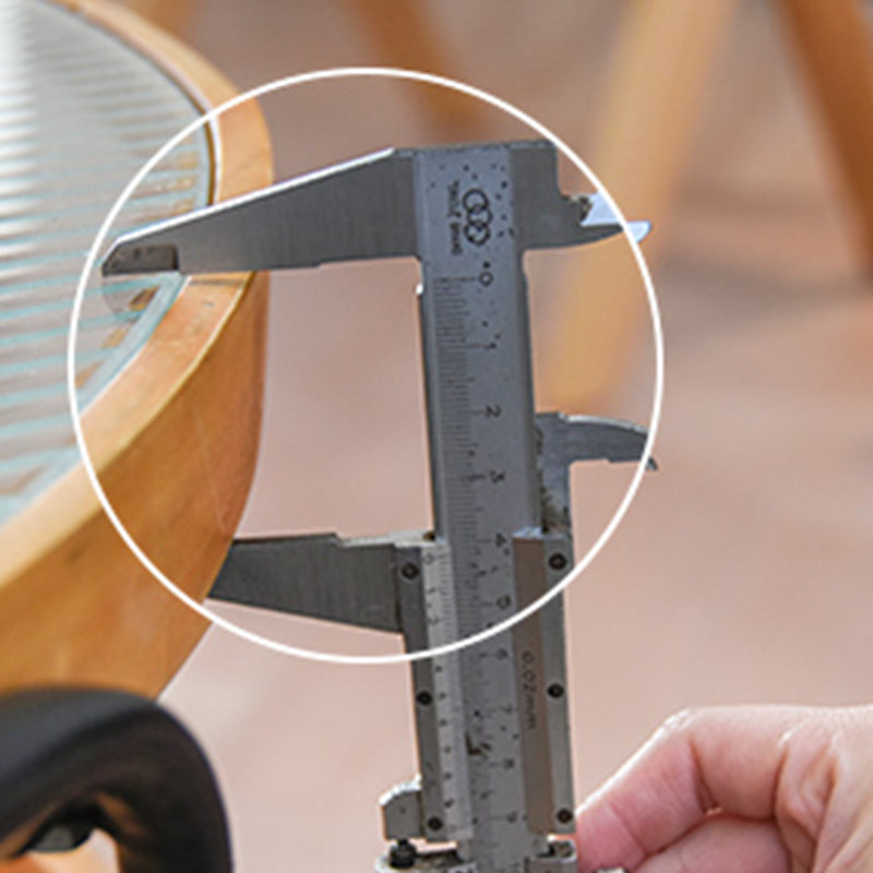 32" Wide Tropical Coffee Table Glass Storage Coffee Cocktail Table