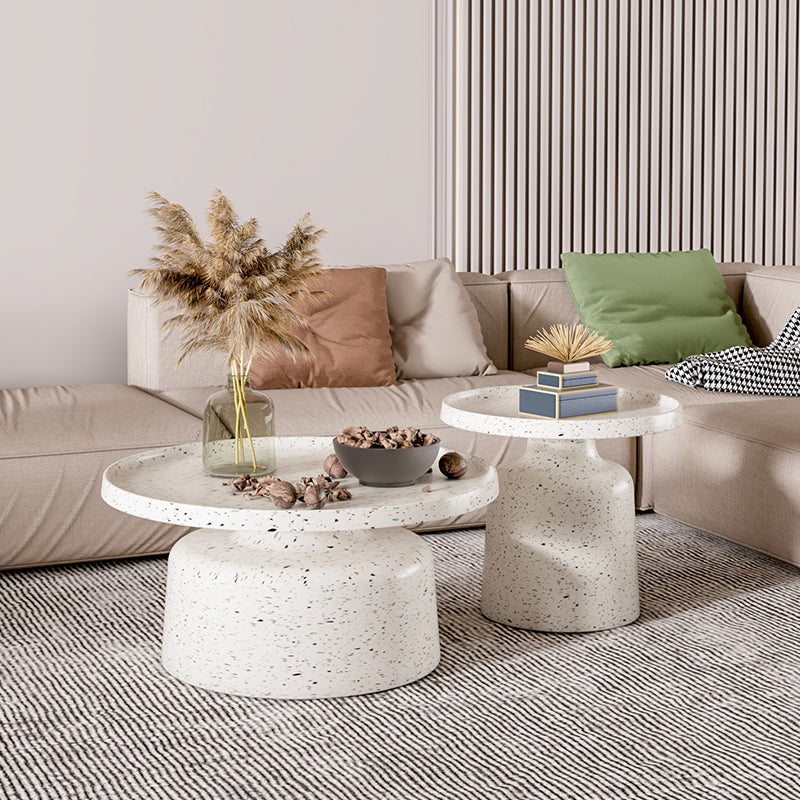 Pedestal Coffee Table Contemporary Tray Top Coffee Cocktail Table