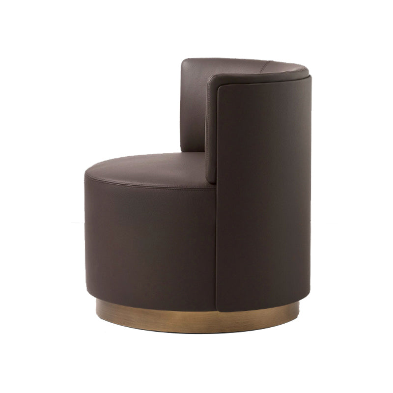 Contemporary 24.01" W Fix Back Chair Faux Leather Armless Chair