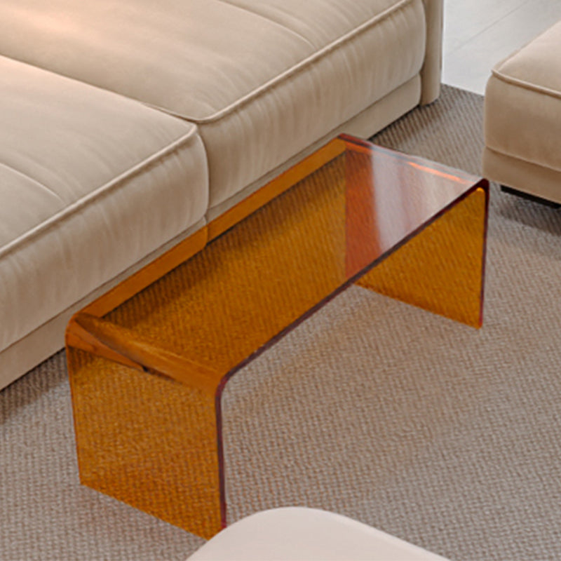 Contemporary 2 Nesting Coffee Table Set Square 4 Legs Cocktail Table