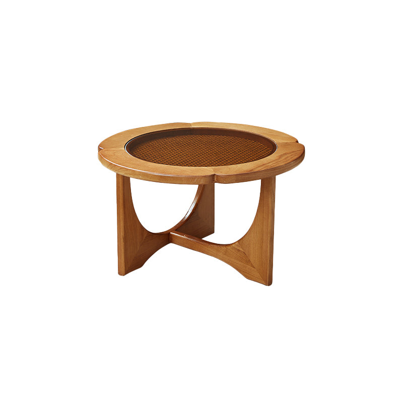 Glass Top Coffee or End Table Black Cross Legs Coffee Cocktail Table
