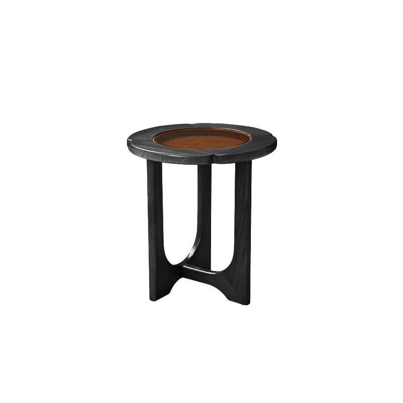 Glass Top Coffee or End Table Black Cross Legs Coffee Cocktail Table