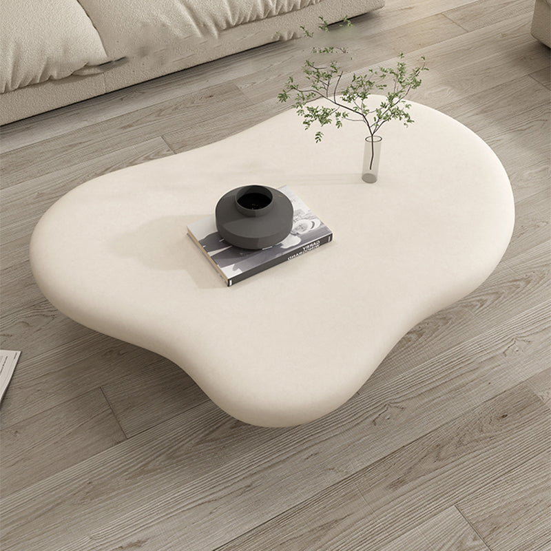 Wood Contemporary Coffee Table 4 Legs Single Coffee Cocktail Table
