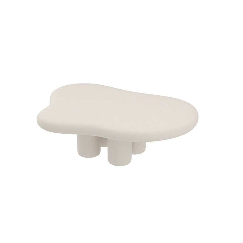 Wood Contemporary Coffee Table 4 Legs Single Coffee Cocktail Table