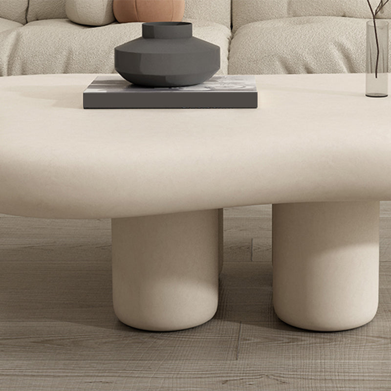 Wood Contemporary Coffee Table 4 Legs Single Coffee Cocktail Table