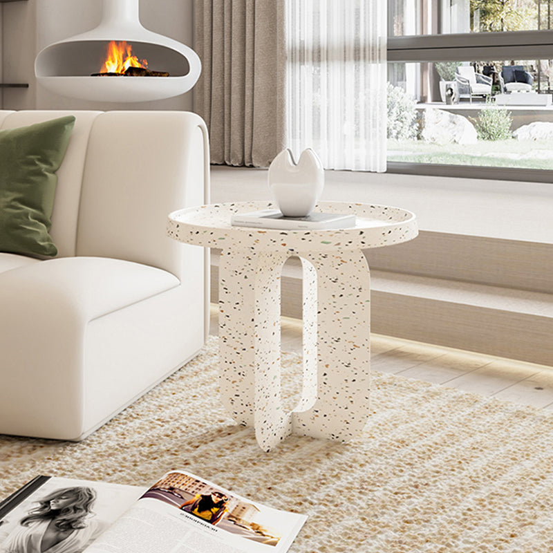 Abstract Coffee Table Modern Metal Tray Top Coffee Cocktail Table
