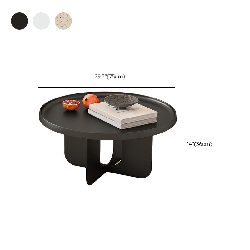 Abstract Coffee Table Modern Metal Tray Top Coffee Cocktail Table