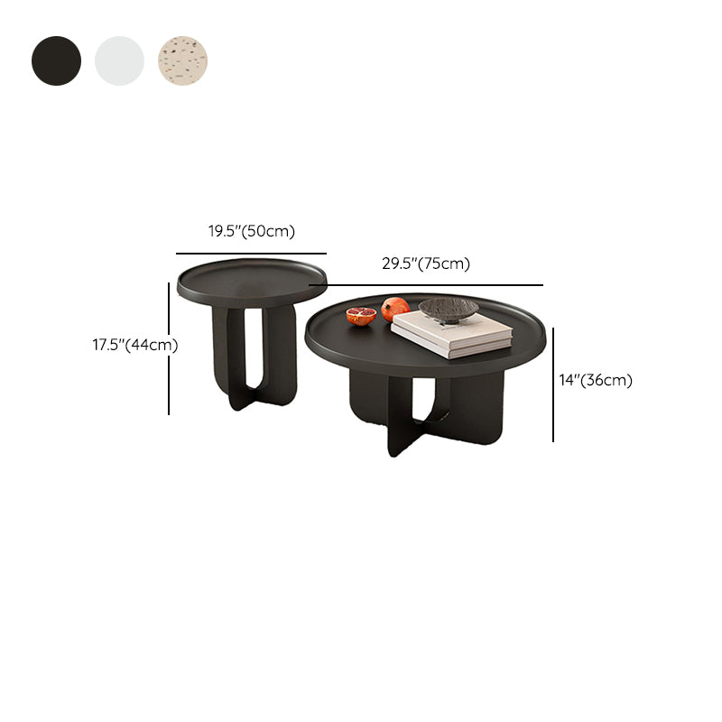 Abstract Coffee Table Modern Metal Tray Top Coffee Cocktail Table