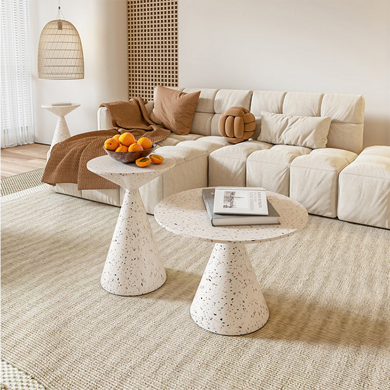 Pedestal Coffee Table Contemporary Metal Coffee Cocktail Table