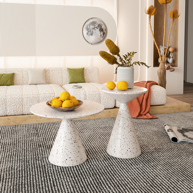 Pedestal Coffee Table Contemporary Metal Coffee Cocktail Table