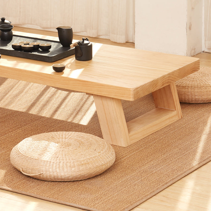 4 Legs Coffee Table Contemporary Solid Wood Coffee Cocktail Table