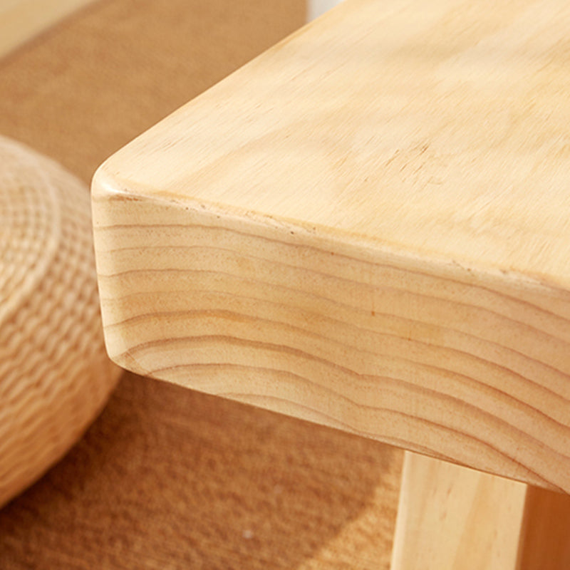 4 Legs Coffee Table Contemporary Solid Wood Coffee Cocktail Table