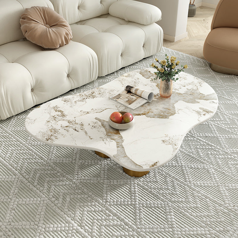 Abstract Coffee Table Contemporary Geometric Slate Coffee Cocktail Table