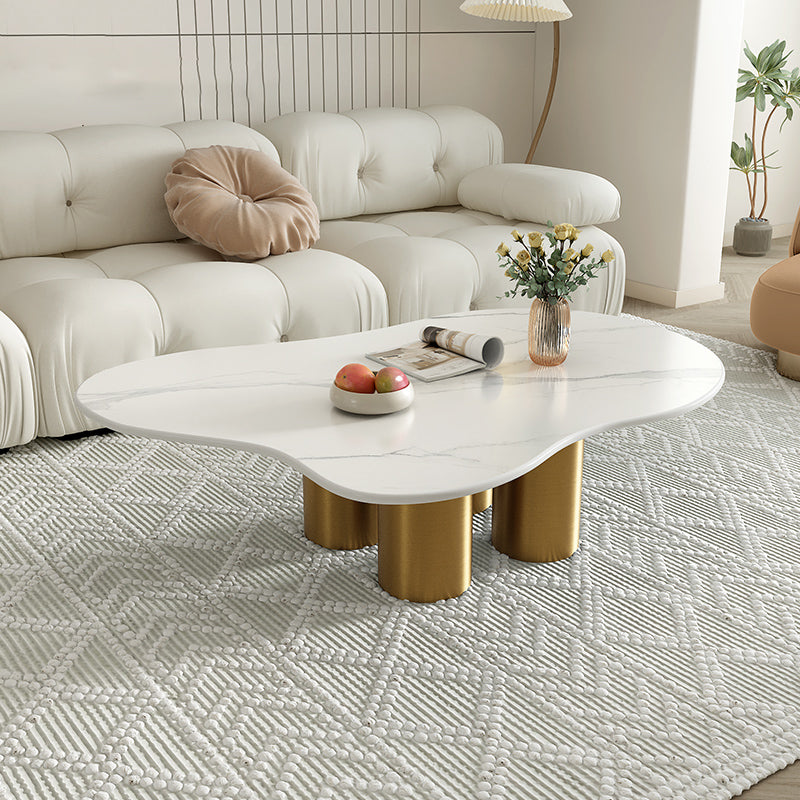 Abstract Coffee Table Contemporary Geometric Slate Coffee Cocktail Table