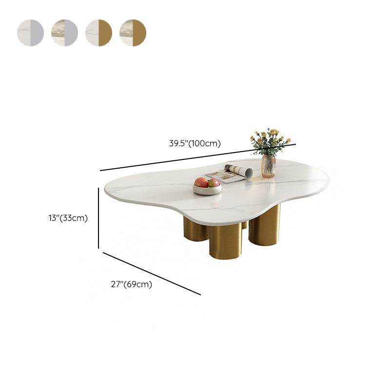 Abstract Coffee Table Contemporary Geometric Slate Coffee Cocktail Table