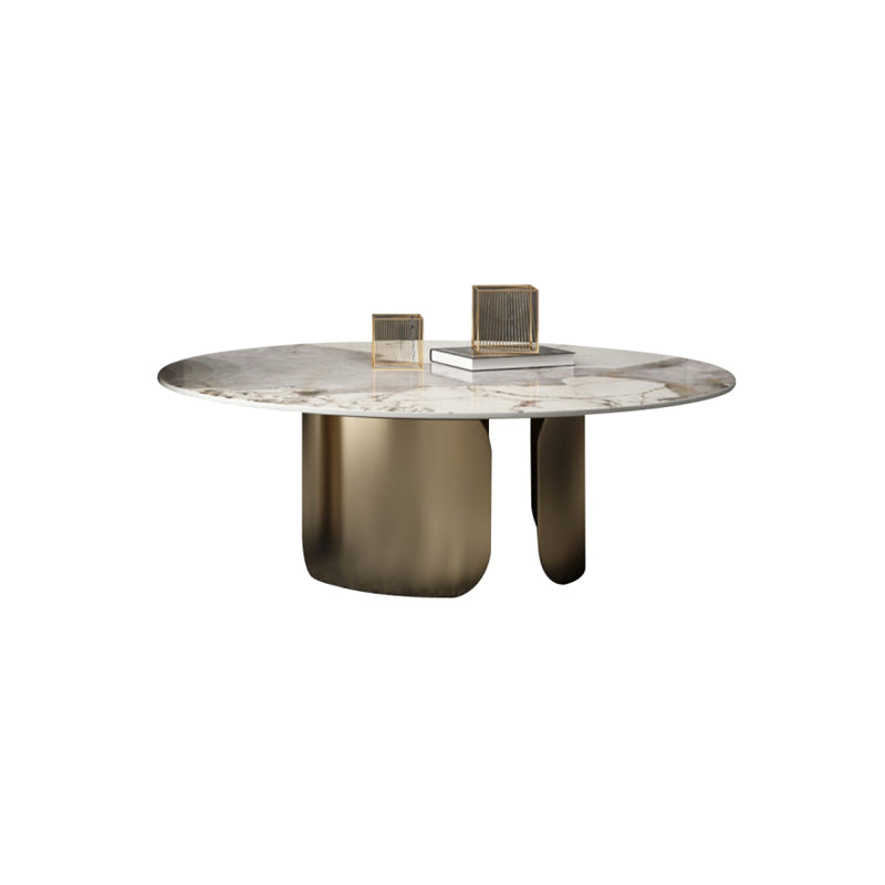 Abstract Coffee Table Slate Round Coffee Coffee or End Table