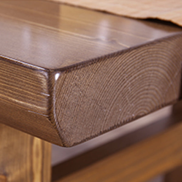 Contemporary Solid Wood Coffee Table 4 Legs Coffee Cocktail Table