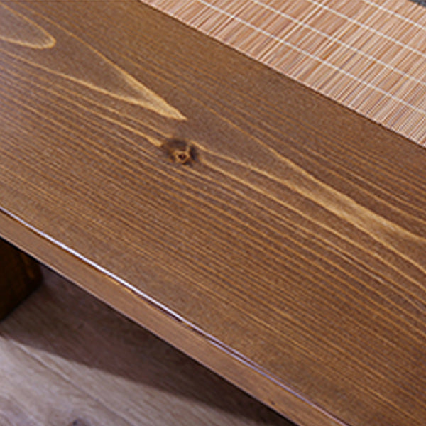Contemporary Solid Wood Coffee Table 4 Legs Coffee Cocktail Table