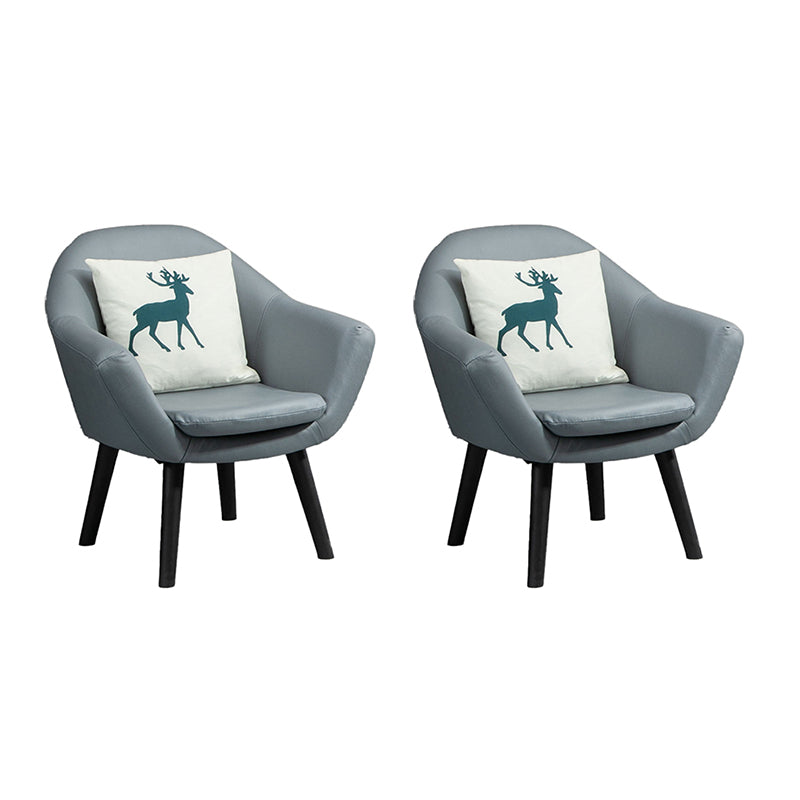 Contemporary Living Room Armchair Arms Included Sloped Arms Armchair