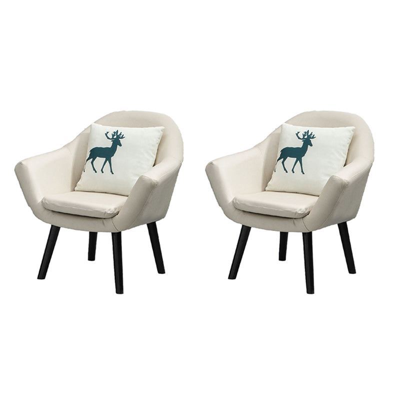 Contemporary Living Room Armchair Arms Included Sloped Arms Armchair