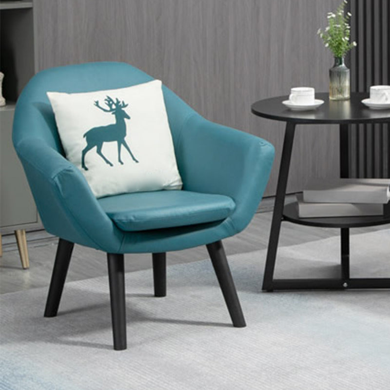 Contemporary Living Room Armchair Arms Included Sloped Arms Armchair