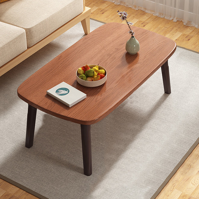 Modern 21.65" Tall R Wooden Coffee Table 4 Legs Cocktail Table