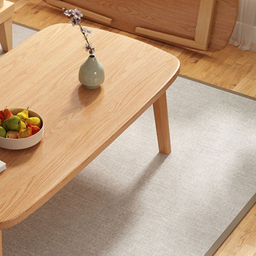 Modern 21.65" Tall R Wooden Coffee Table 4 Legs Cocktail Table