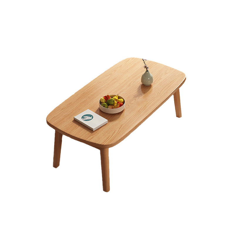 Modern 21.65" Tall R Wooden Coffee Table 4 Legs Cocktail Table