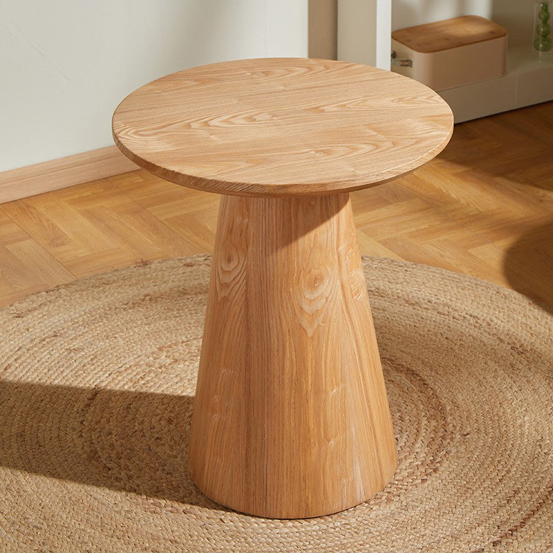 Contemporary Coffee Table Solid Wood Pedestal Coffee Cocktail Table