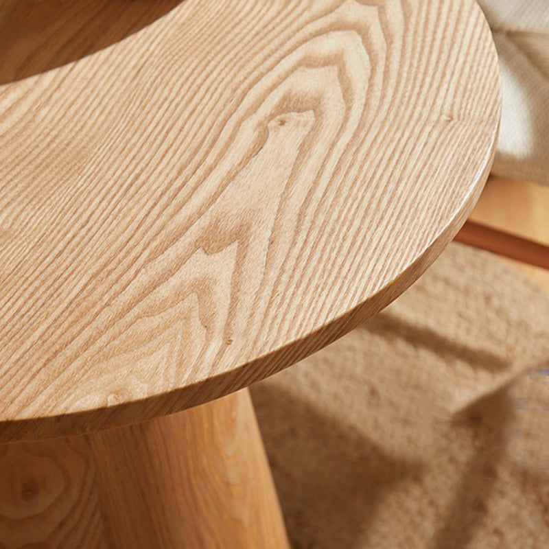Contemporary Coffee Table Solid Wood Pedestal Coffee Cocktail Table