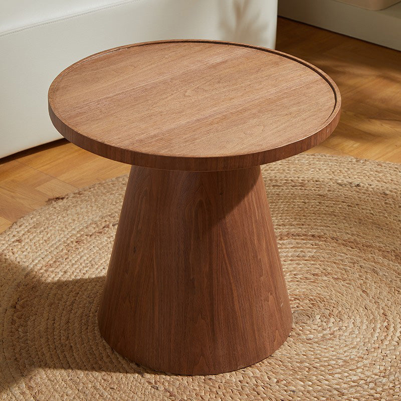 Contemporary Coffee Table Solid Wood Pedestal Coffee Cocktail Table