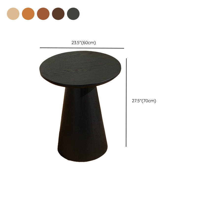 Contemporary Coffee Table Solid Wood Pedestal Coffee Cocktail Table