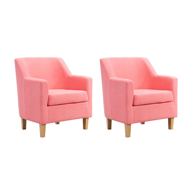 Scandinavian Living Room Arm Chair Solid Wood Frame Accent Armchair