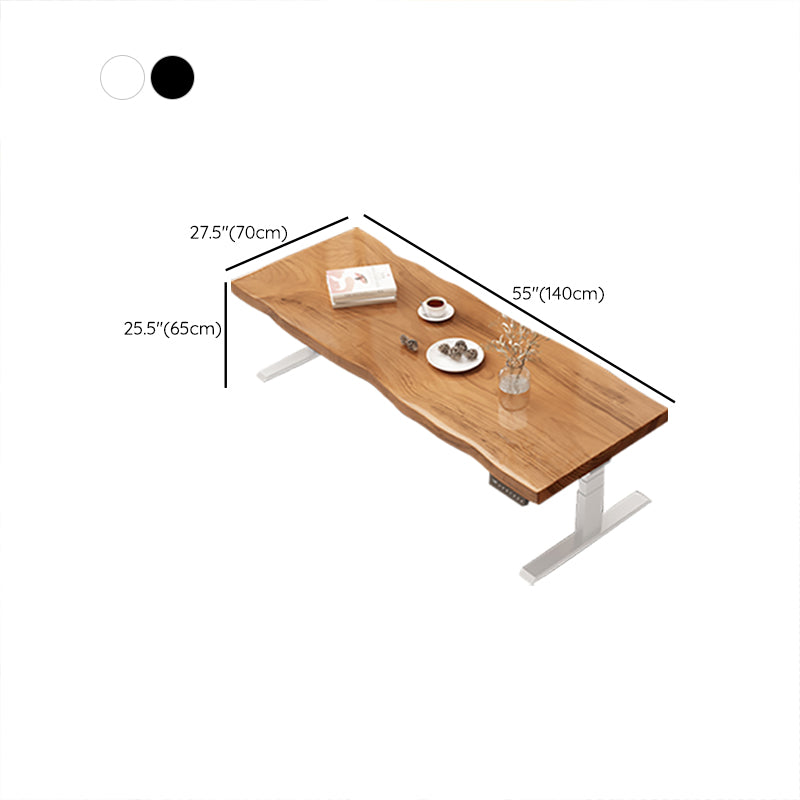 Sled Cocktail Table Contemporary Solid Wood Coffee or End Table