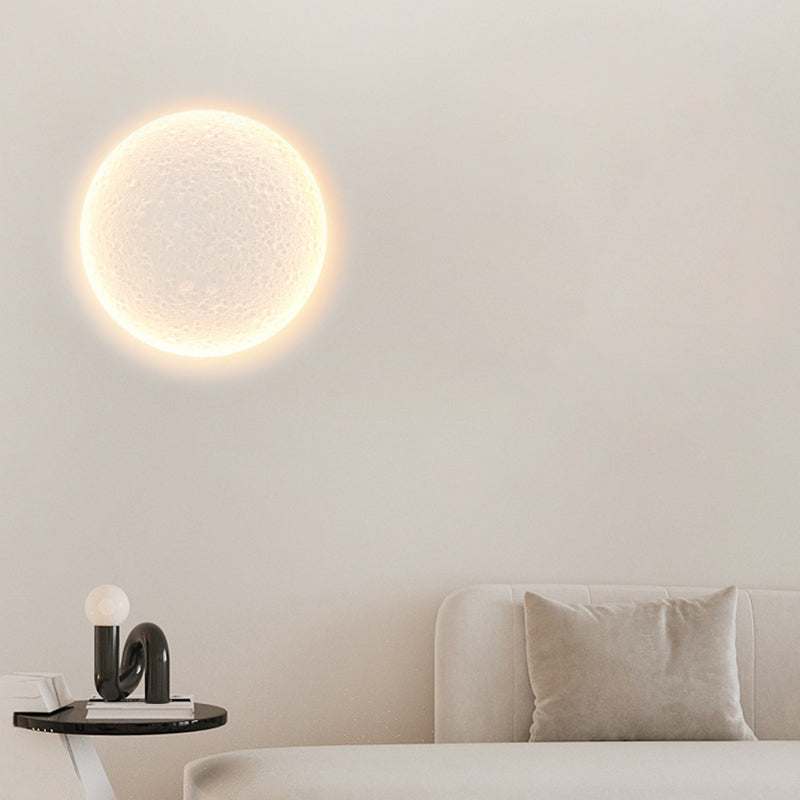 1 Light Circular Flush Mount Wall Sconce Contemporary Wall Light Sconces