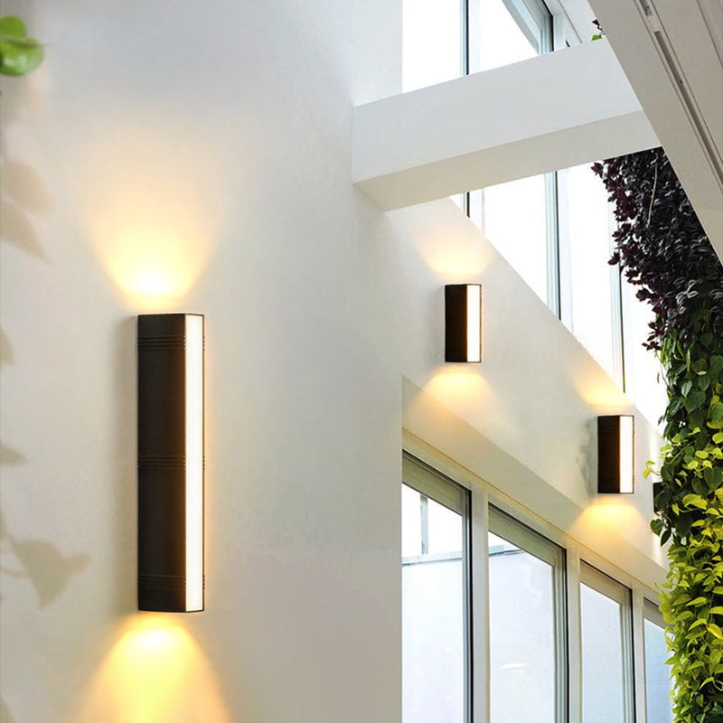 1 Light Rectangle Flush Mount Wall Sconce Modern Metal Wall Light Sconces