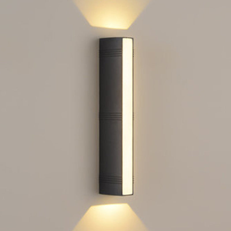 1 Light Rectangle Flush Mount Wall Sconce Modern Metal Wall Light Sconces